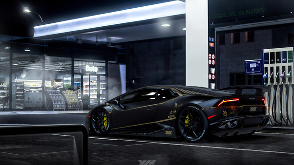 Lamborghini Black 4k Wallpaper