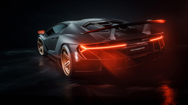 Lamborghini Centenario Car Rear Wallpaper