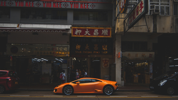 Lamborghini City Hong Kong Wallpaper