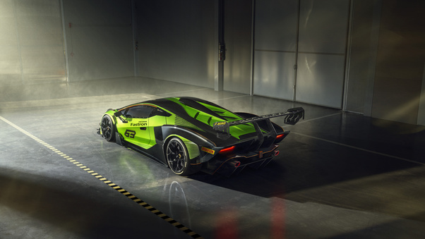 Lamborghini Essenza SCV12 2020 Rear Wallpaper