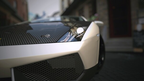 Lamborghini Front View Matte Wallpaper