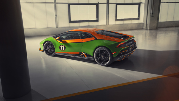 Lamborghini Huracan Evo GT 2020 Rear View Wallpaper