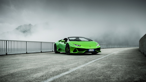 Lamborghini Huracan Evo Spyder 2020 4k Wallpaper