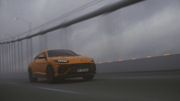 Lamborghini Urus SUV Orange Wallpaper