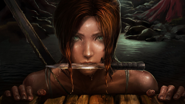 Lara Croft 4k Art Wallpaper