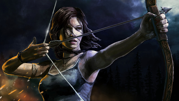 Lara Croft Tomb Raider Artwork 5k Wallpaper