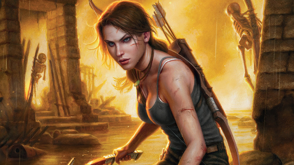 Lara Croft Tomb Raider Warrior Girl 4k Wallpaper