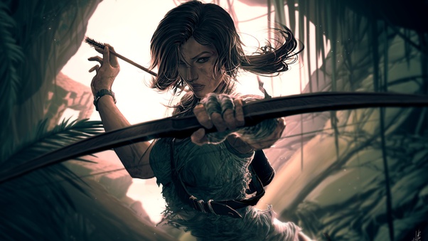 Lara Croft Video Game Art Wallpaper