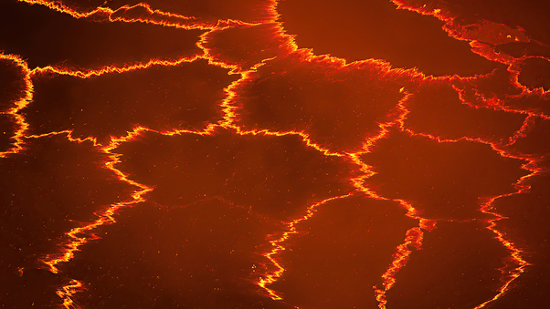 Lava Lake Active Valcano Wallpaper