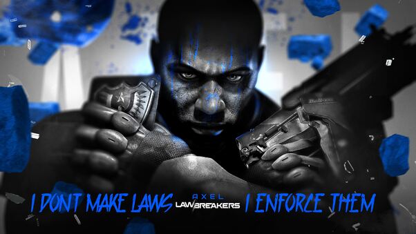 Law Breakers Enforcer Law Axel Headshot Wallpaper