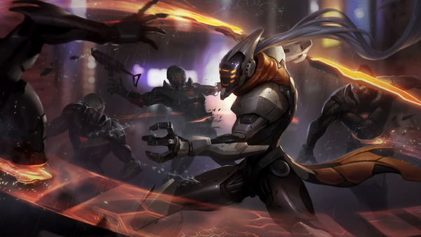 League Of Legends Covered In Enemies Wallpaper