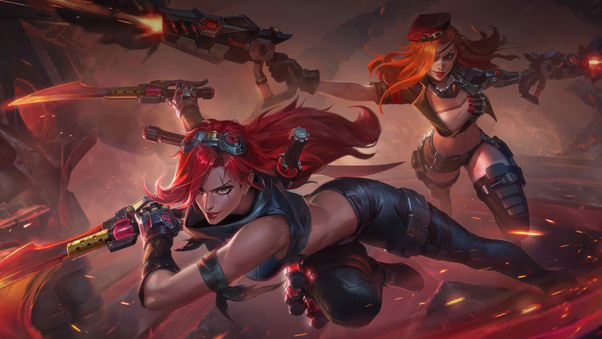 League Of Legends Wild Rift Mf And Katarina Joint Splash Brief (1152x864) Resolution Wallpaper