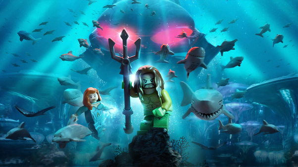 Lego Aquaman Poster 8k Wallpaper