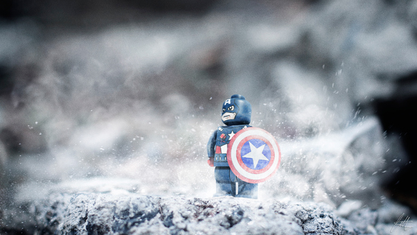 Lego Captain America Hero Wallpaper