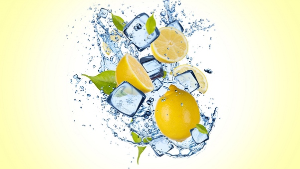 Lemon Ice Splash Wallpaper