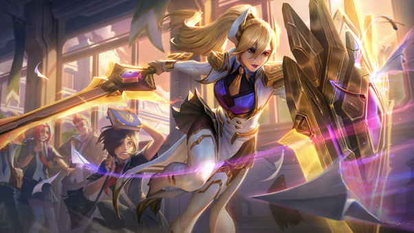 Leona And Support League Of Legends 8k Wallpaper
