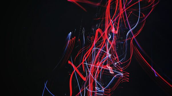 Light Trail Neon Abstract Wallpaper