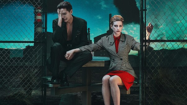 Lili Reinhart And Cole Sprouse W Magazine Wallpaper