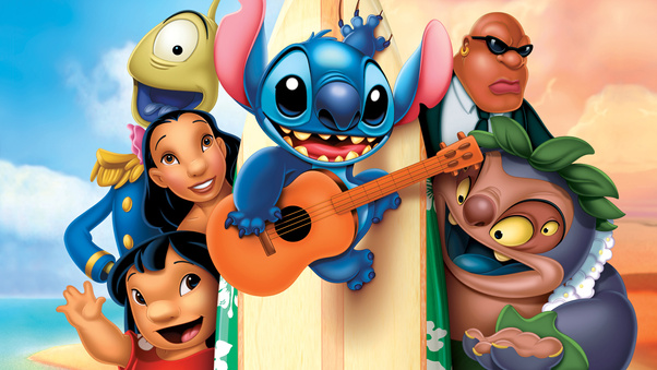 Lilo And Stitch Animated Movie Wallpaper