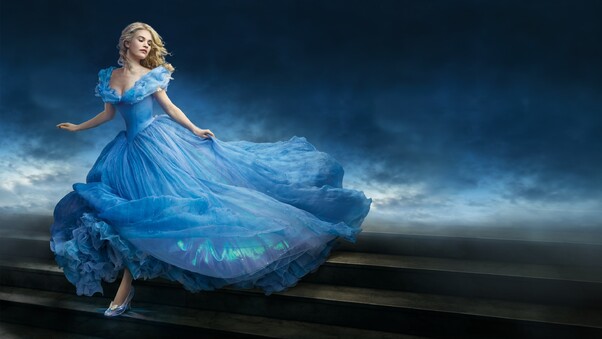 Lily James In Cinderella Wallpaper
