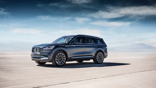 Lincoln Aviator 2018 Side View Wallpaper