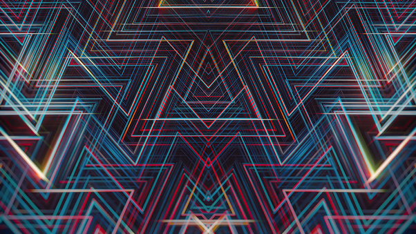 Lines Symmetry Geometry 4k Wallpaper