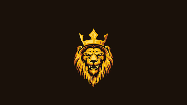 Lion King Minimal 4k Wallpaper