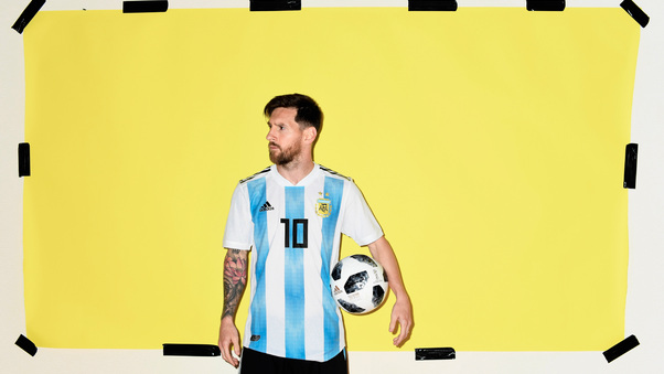 Lionel Messi Argentina Portrait 2018 Wallpaper