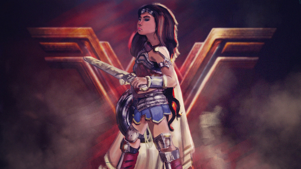 Little Girl Wonder Woman Wallpaper