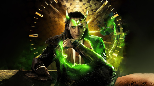 Loki The Divine Trickster Of Asgard Wallpaper
