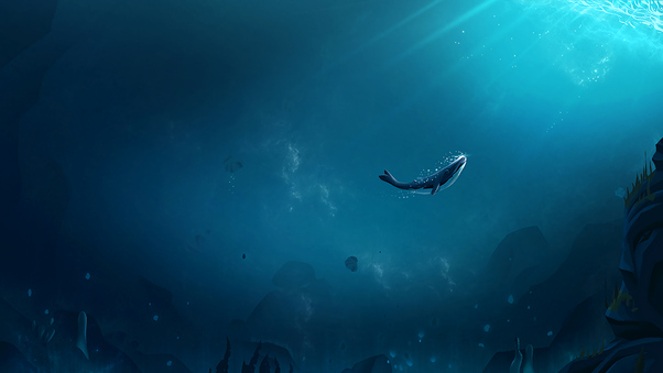 Lonely Whale Wallpaper
