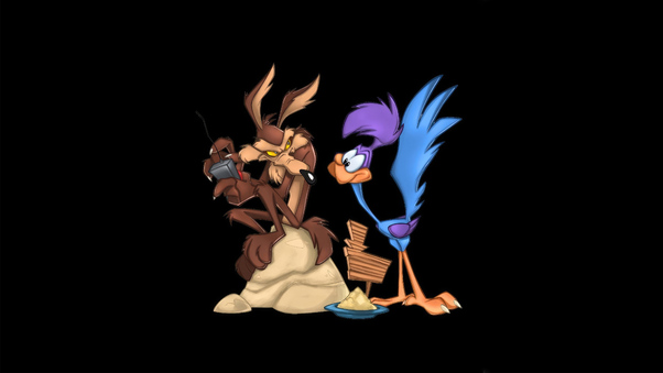 Looney Tunes Wile E Coyote And The Road Runner Wallpaper
