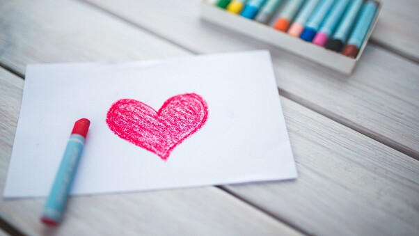 Love Heart Sketch 2 Wallpaper