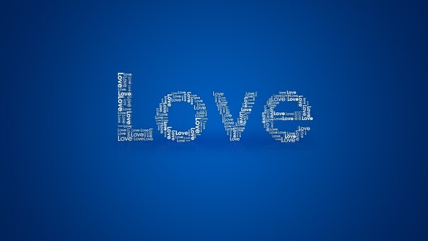Love Simple Typography Wallpaper