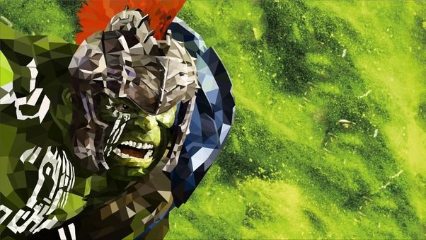 Low Poly Hulk Thor Ragnarok Wallpaper