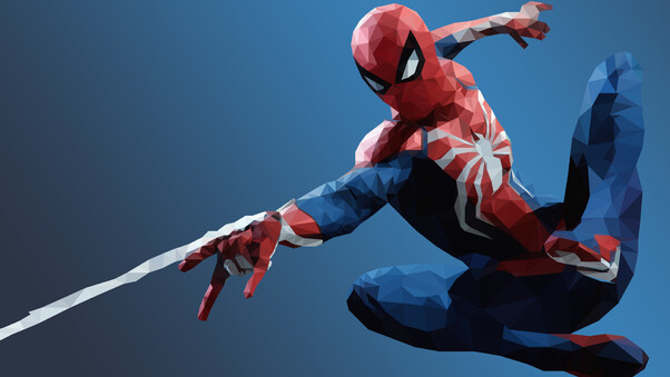 Low Poly Spiderman Wallpaper