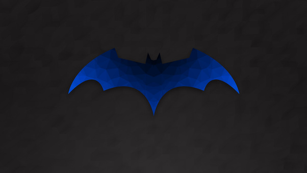 Low Polygon Batman Logo Wallpaper