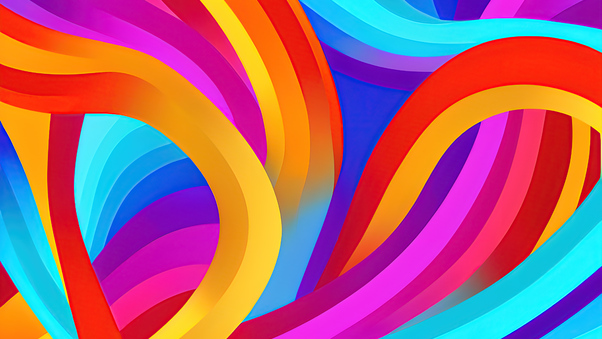 Macos Colorful Waves Wallpaper