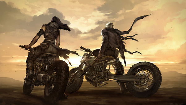 Mad Max Biker Art Wallpaper