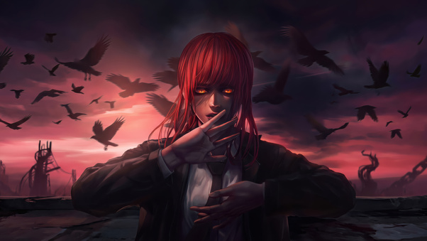 Makima Unleashed 4k (1152x864) Resolution Wallpaper