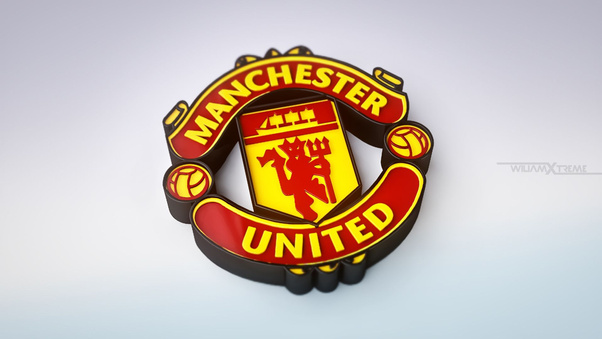 Manchester United 3D Logo Wallpaper