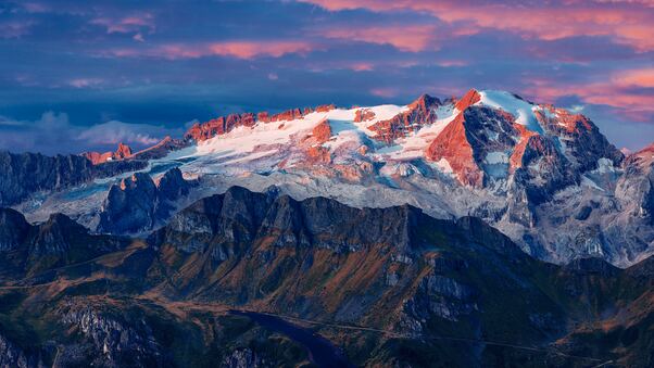 Marmolada Glacier In Italy 8k Wallpaper