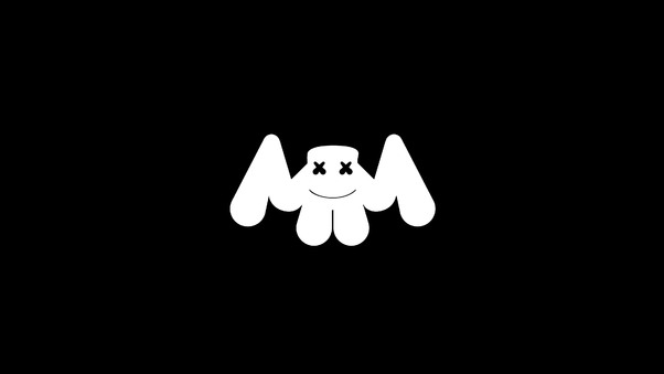 Marshmello Logo Dark Wallpaper