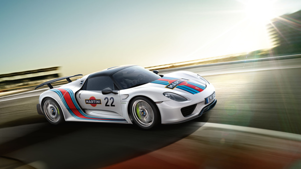 Martini Porsche 918 Wallpaper