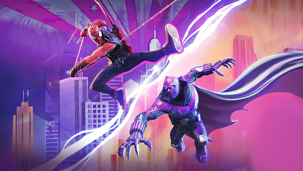 Marvel Contest Of Champions Spider Punk And Prowler Wallpaper