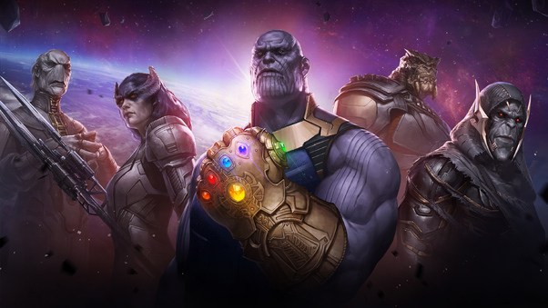 Marvel Future Fight Thanos Childrens Wallpaper