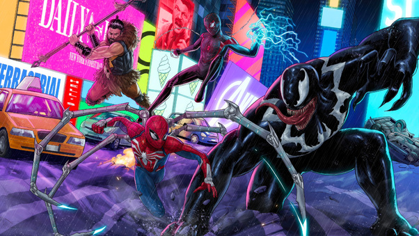 Marvel Spider Man 2 Artwork Wallpaper