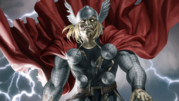 Marvel Zombies Thor 4k Wallpaper