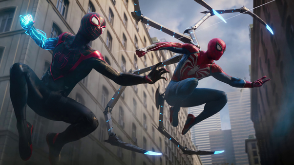 Marvels Spider Man 2 Be Greater Together Wallpaper