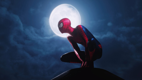 Marvels Spider Man Remastered Moon Wallpaper